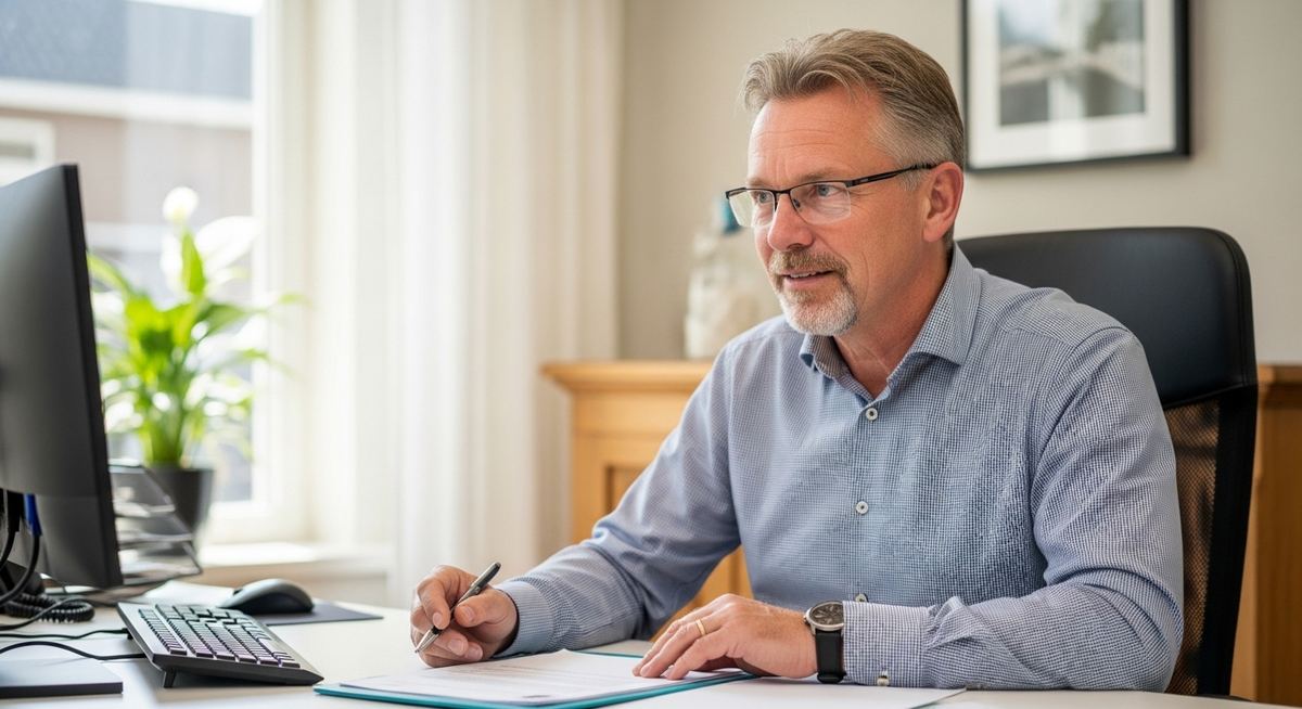 Ziektepensioen voor ambtenaren: langdurig zieke medewerker bekijkt documenten over de hervorming