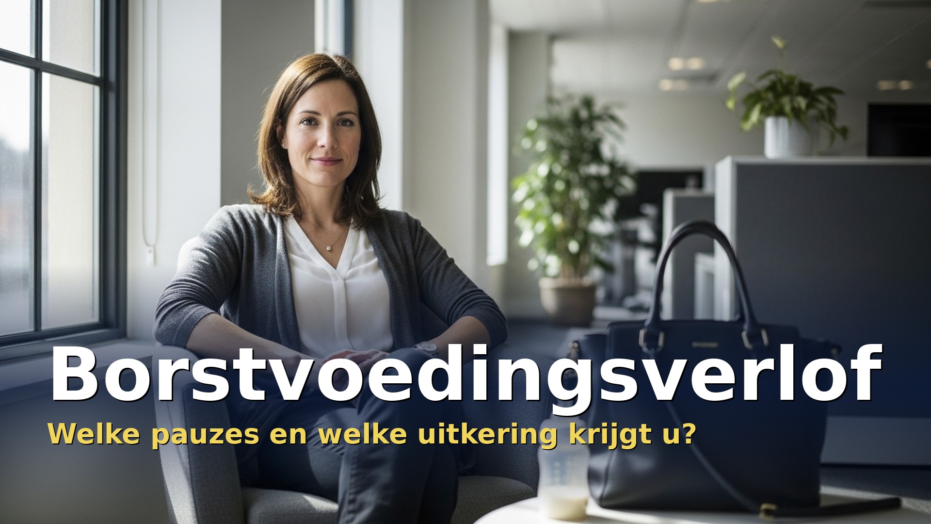 Borstvoedingsverlof in België: vrouw neemt een borstvoedingspauze op het werk