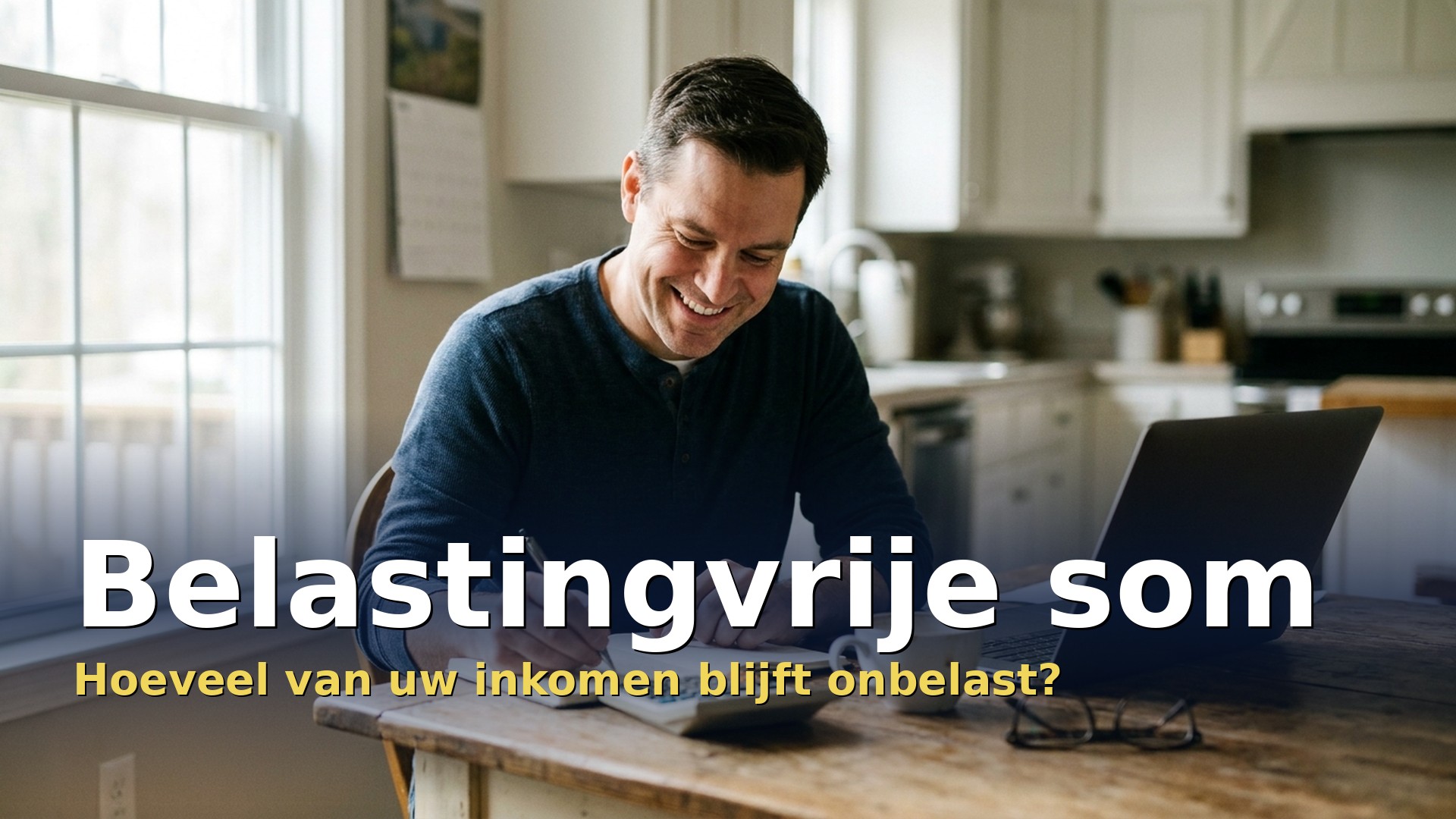 Belastingvrije som: man berekent aan de keukentafel hoeveel van zijn inkomen onbelast blijft
