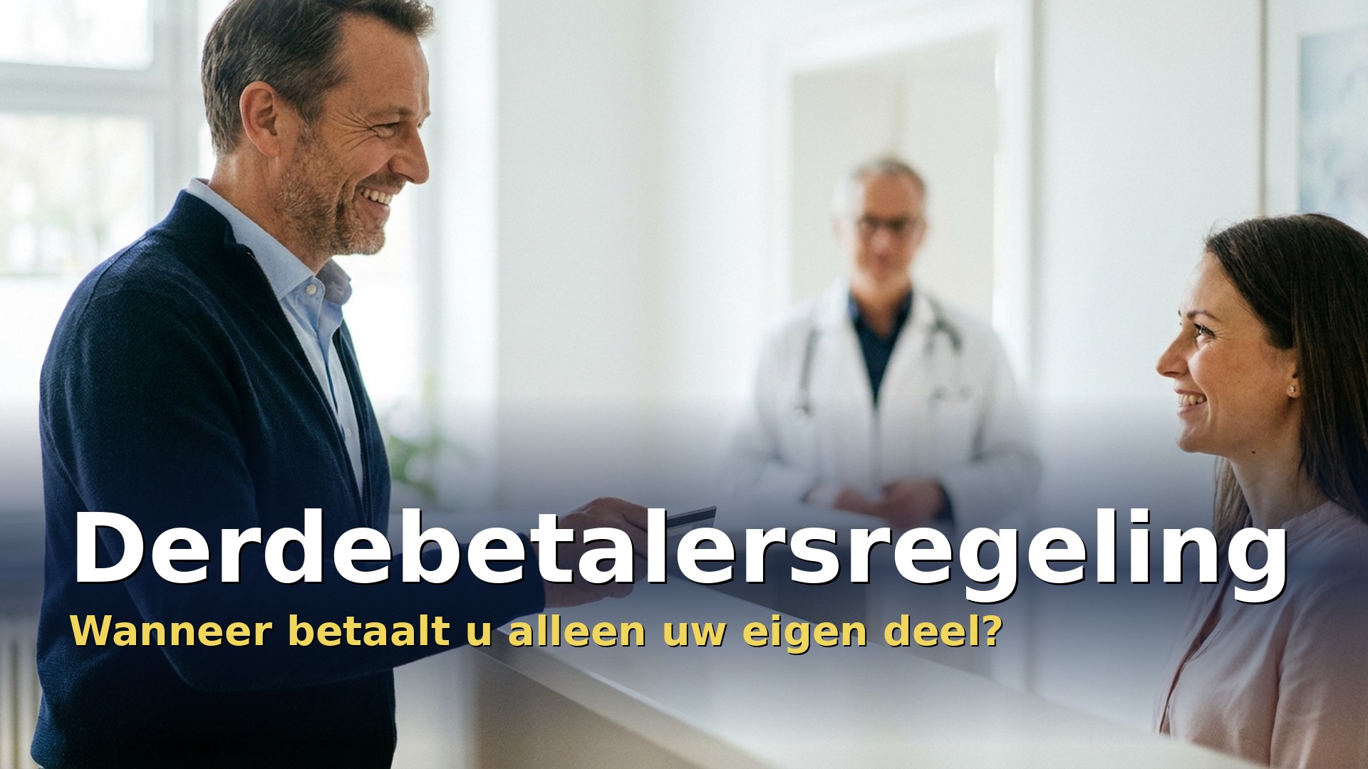 Derdebetalersregeling in België: patiënt betaalt aan de balie van de huisartsenpraktijk alleen zijn eigen deel
