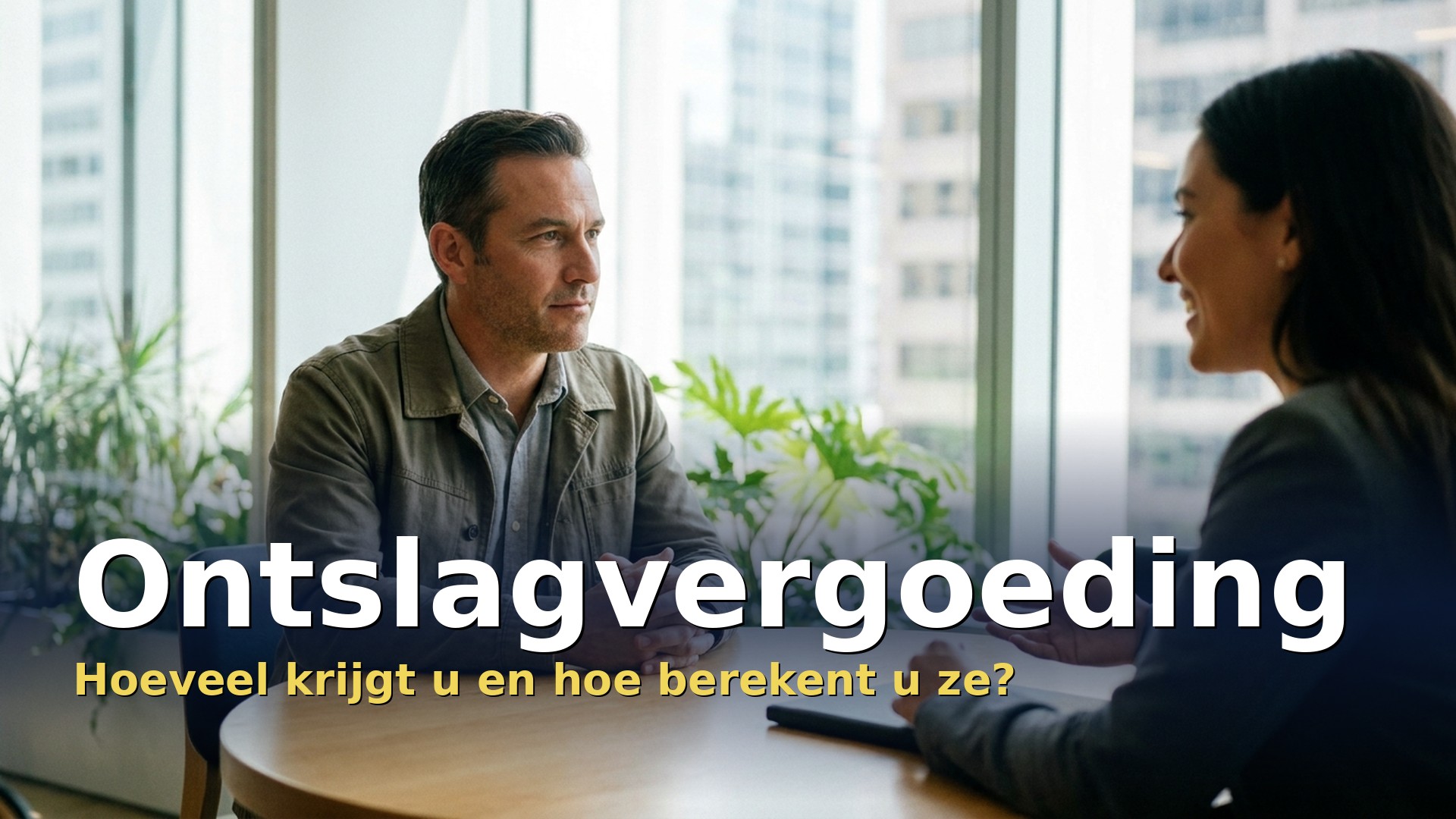 Ontslagvergoeding: werknemer in gesprek met een adviseur over zijn ontslag