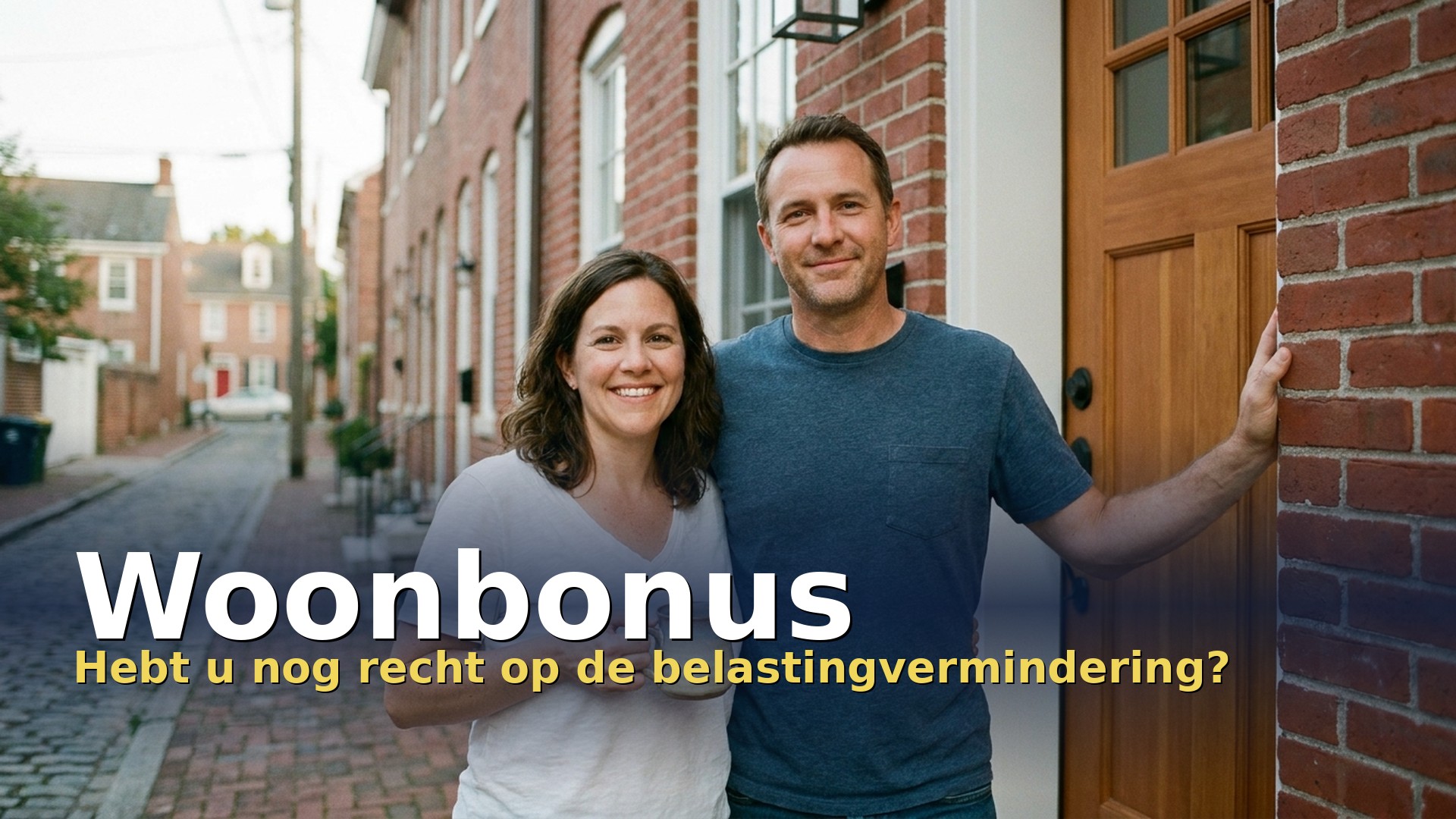 Woonbonus: koppel voor de voordeur van hun eigen woning in Vlaanderen