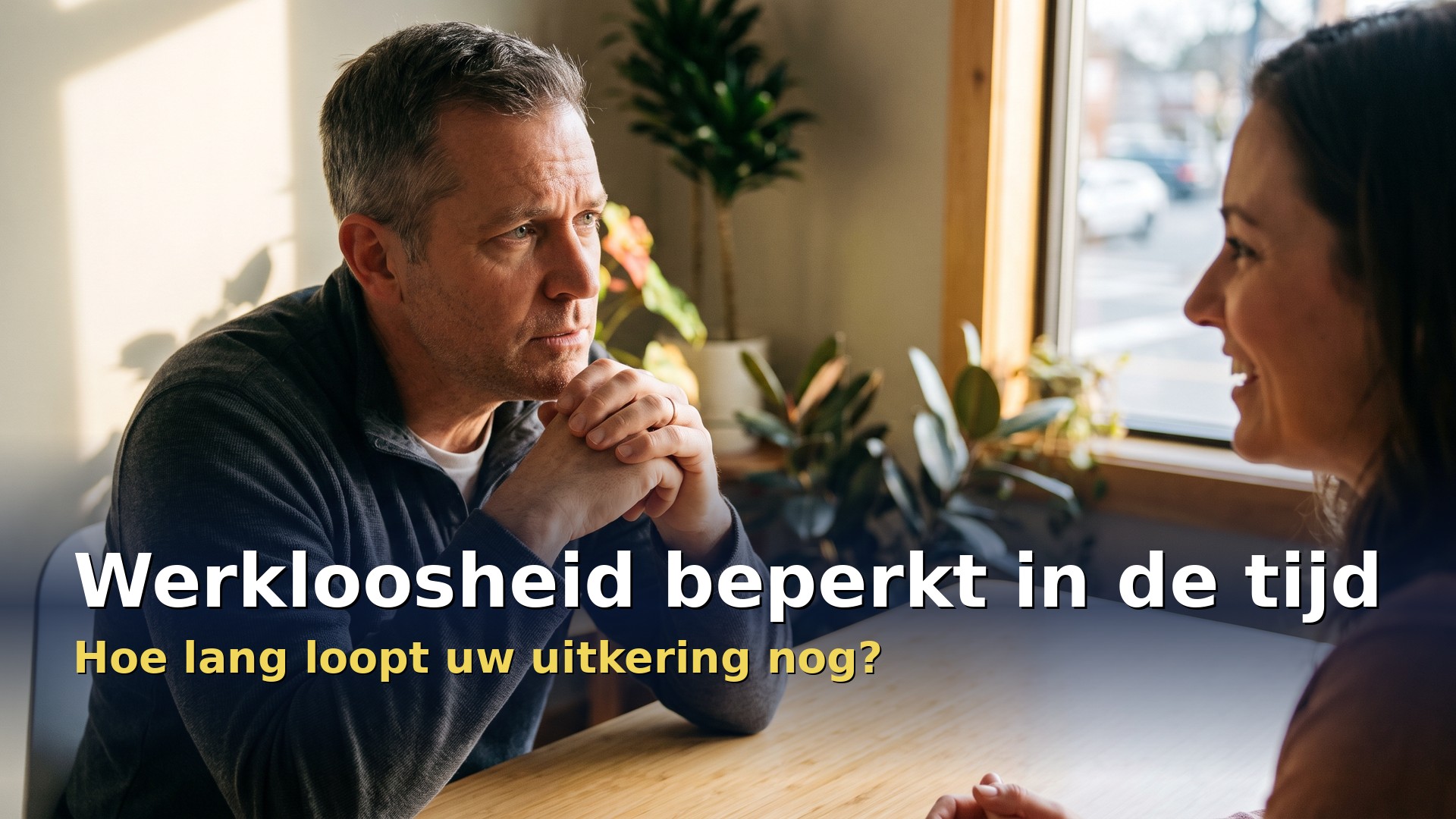 Beperking werkloosheid in de tijd: werkzoekende in gesprek met een adviseur