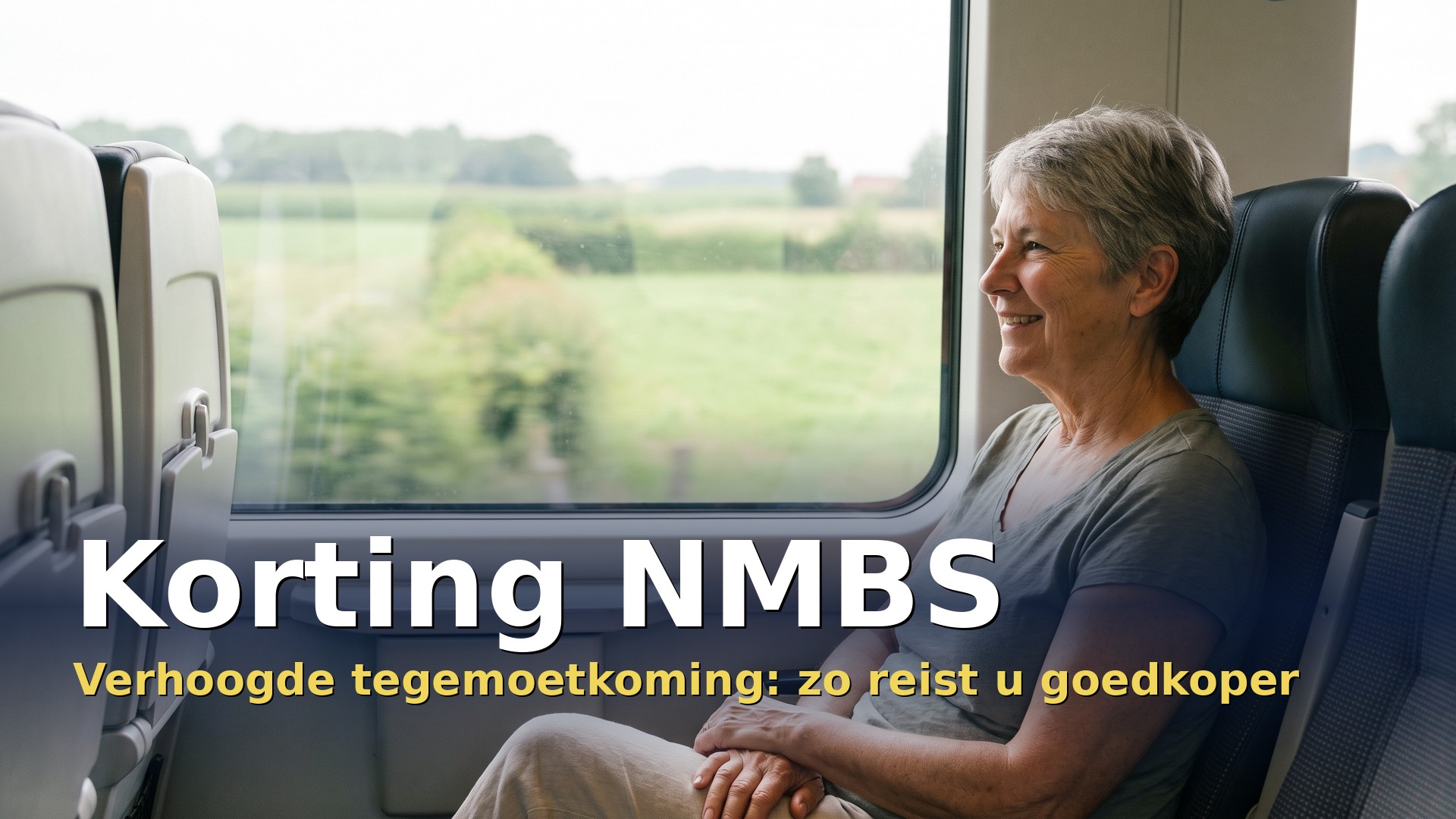 Verhoogde tegemoetkoming NMBS: vrouw reist met korting met de trein in België