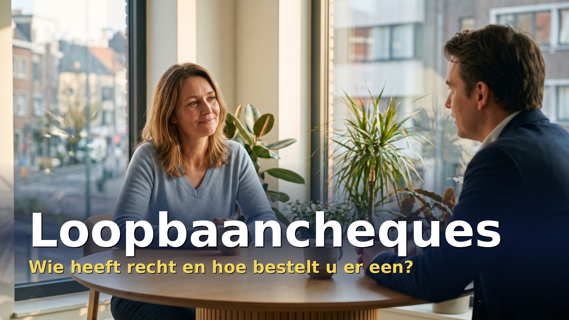 Loopbaancheques: vrouw in gesprek met een loopbaanbegeleider